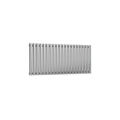 Single / Brushed / 600 x 1180 mm Reina Nerox Heated Stainless Steel Designer Radiator Horizontal
