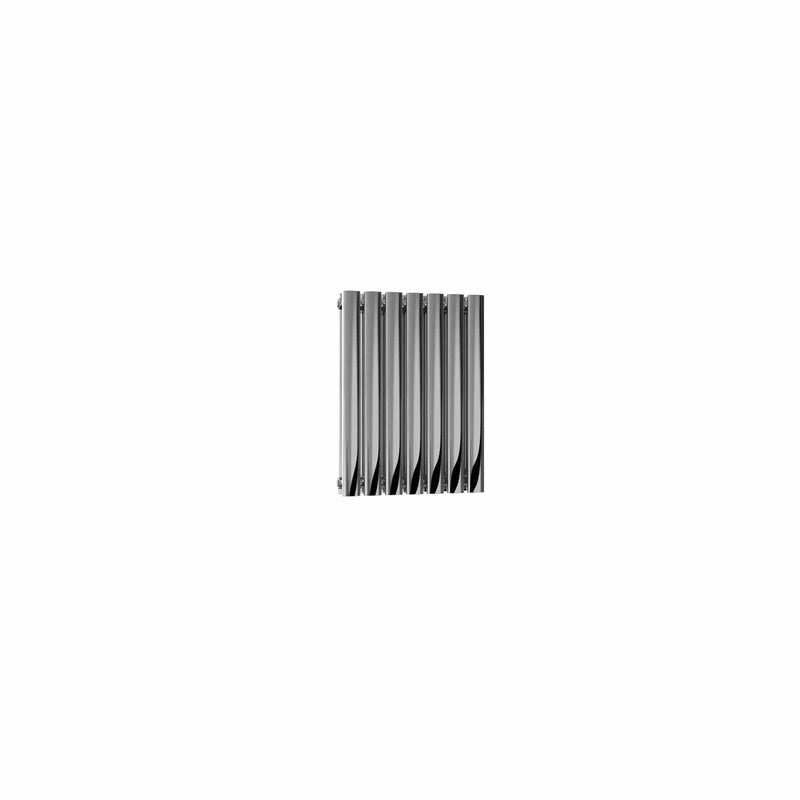 Double / Polished / 600 x 413 mm Reina Nerox Heated Stainless Steel Designer Radiator Horizontal