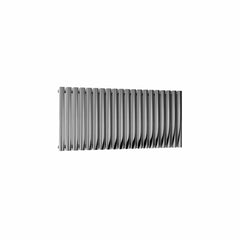 Double / Polished / 600 x 1180 mm Reina Nerox Heated Stainless Steel Designer Radiator Horizontal
