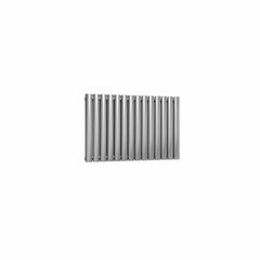 Double / Brushed / 600 x 826 mm Reina Nerox Heated Stainless Steel Designer Radiator Horizontal