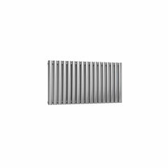 Double / Brushed / 600 x 1003 mm Reina Nerox Heated Stainless Steel Designer Radiator Horizontal