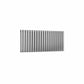 Double / Brushed / 600 x 1180 mm Reina Nerox Heated Stainless Steel Designer Radiator Horizontal