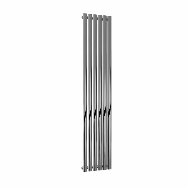 Single / Polished / 1800 x 354 mm Reina Nerox Vertical Designer Stainless Steel Radiator