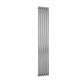 Single / Brushed / 1800 x 295 mm Reina Nerox Vertical Designer Stainless Steel Radiator