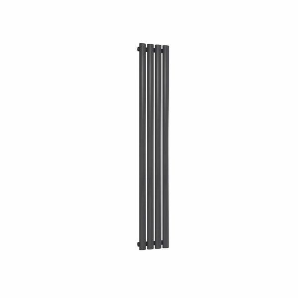 Anthracite / Single / 1500 x 236 mm Reina Neva Designer Vertical Steel Radiator