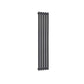 Anthracite / Single / 1500 x 295 mm Reina Neva Designer Vertical Steel Radiator