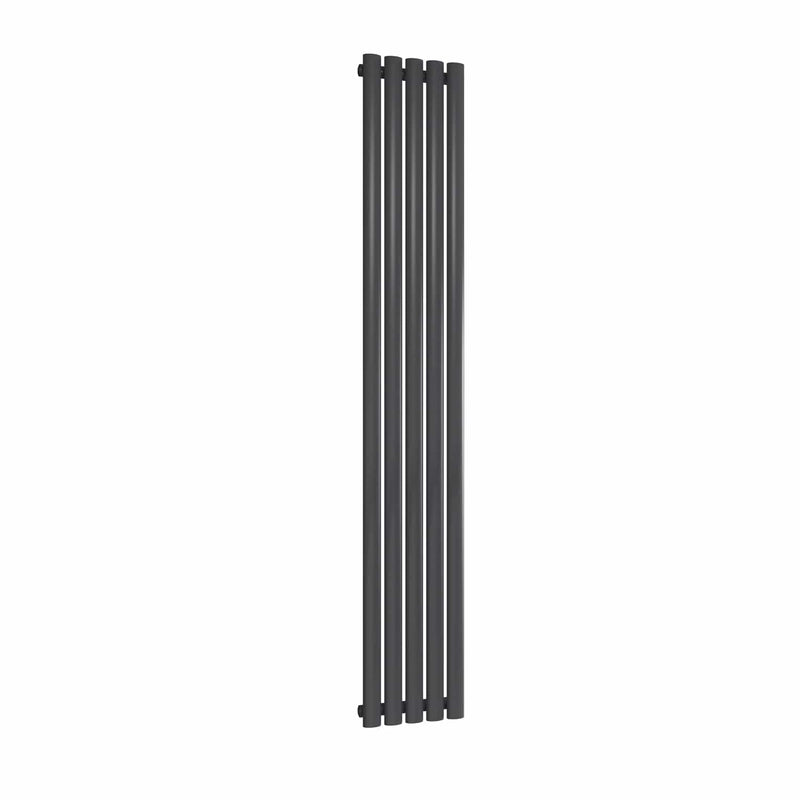 Anthracite / Single / 1800 x 295 mm Reina Neva Designer Vertical Steel Radiator
