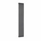 Anthracite / Single / 1800 x 295 mm Reina Neva Designer Vertical Steel Radiator