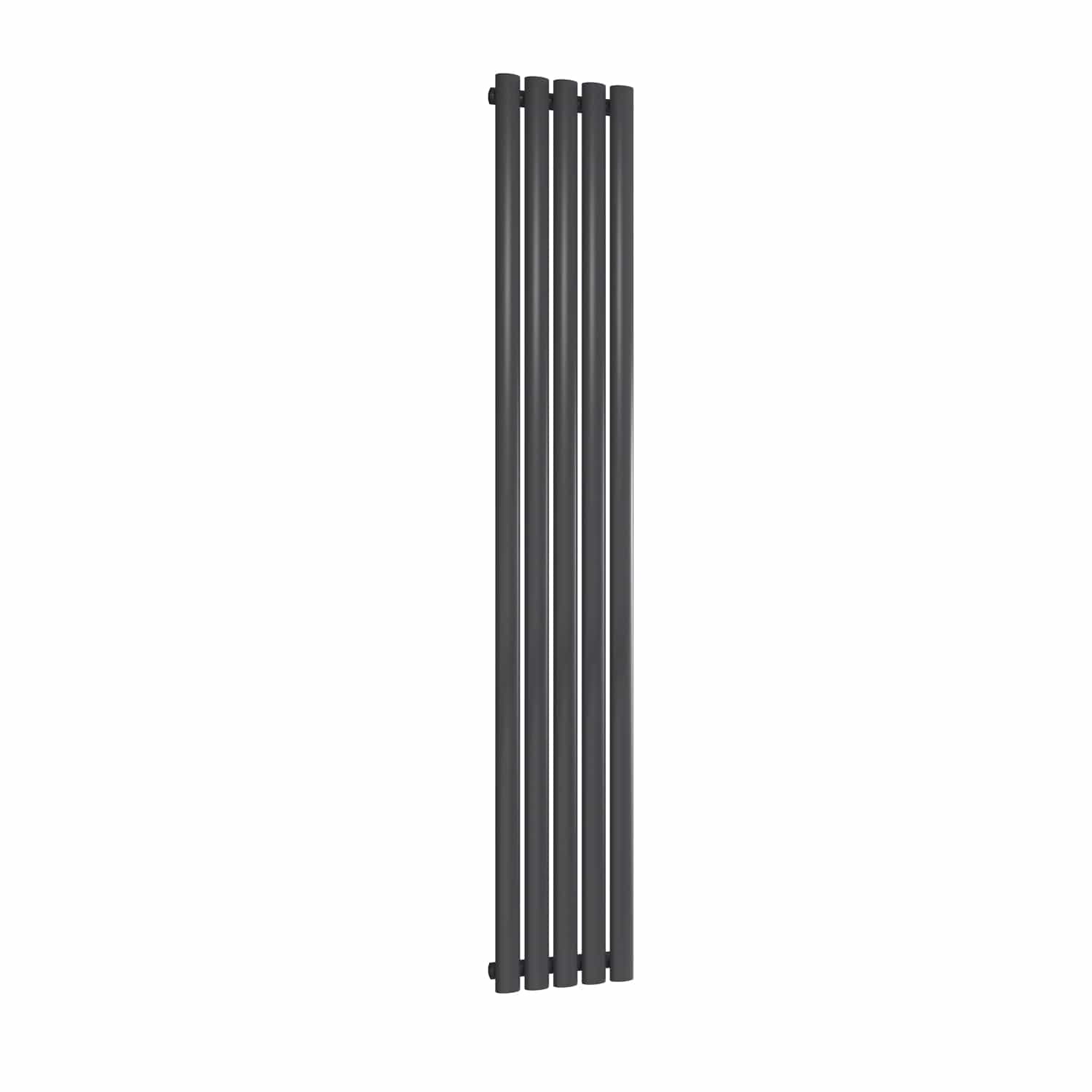 Anthracite / Single / 1800 x 295 mm Reina Neva Designer Vertical Steel Radiator