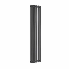 Anthracite / Single / 1800 x 354 mm Reina Neva Designer Vertical Steel Radiator