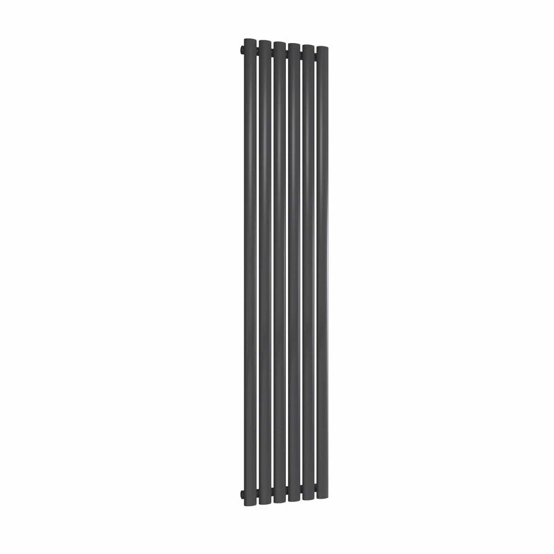 Anthracite / Single / 1800 x 354 mm Reina Neva Designer Vertical Steel Radiator