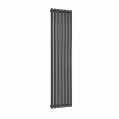 Anthracite / Single / 1800 x 413 mm Reina Neva Designer Vertical Steel Radiator