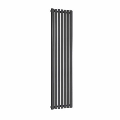 Anthracite / Single / 1800 x 413 mm Reina Neva Designer Vertical Steel Radiator
