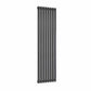 Anthracite / Single / 1800 x 472 mm Reina Neva Designer Vertical Steel Radiator