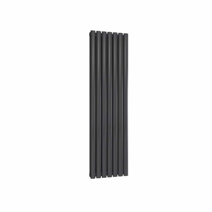 Anthracite / Double / 1500 x 413 mm Reina Neva Designer Vertical Steel Radiator