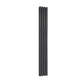 Anthracite / Double / 1800 x 295 mm Reina Neva Designer Vertical Steel Radiator