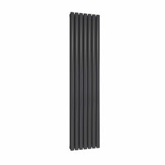 Anthracite / Double / 1800 x 413 mm Reina Neva Designer Vertical Steel Radiator
