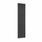 Anthracite / Double / 1800 x 413 mm Reina Neva Designer Vertical Steel Radiator