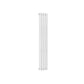 White / Single / 1500 x 236 mm Reina Neva Designer Vertical Steel Radiator