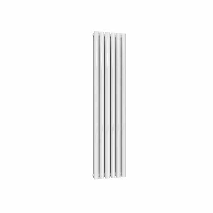 White / Double / 1500 x 354 mm Reina Neva Designer Vertical Steel Radiator