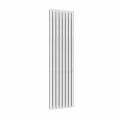 White / Double / 1800 x 472 mm Reina Neva Designer Vertical Steel Radiator