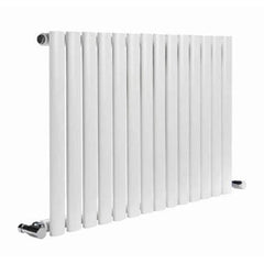 Reina Neva Horizontal White and Anthracite Designer Steel Radiator