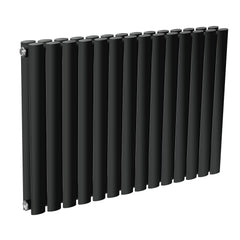 Reina Neva Horizontal White and Anthracite Designer Steel Radiator