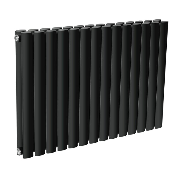 Reina Neva Horizontal White and Anthracite Designer Steel Radiator