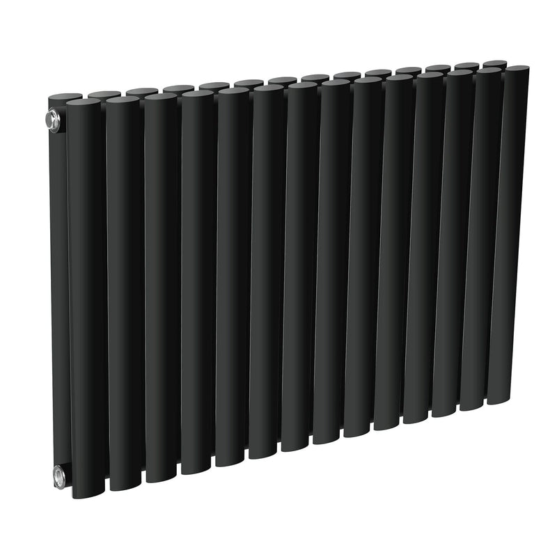 Reina Neva Horizontal White and Anthracite Designer Steel Radiator