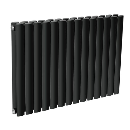 Reina Neva Horizontal White and Anthracite Designer Steel Radiator