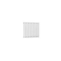 Single / White / 550 x 590 mm Reina Neva Horizontal White and Anthracite Designer Steel Radiator