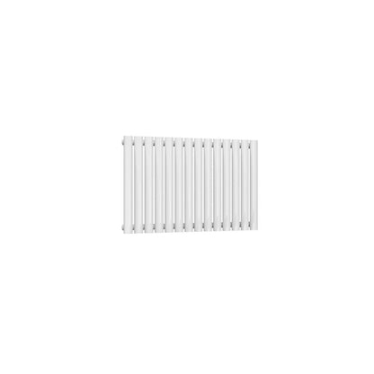 Single / White / 550 x 826 mm Reina Neva Horizontal White and Anthracite Designer Steel Radiator