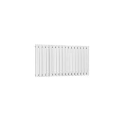 Single / White / 550 x 1003 mm Reina Neva Horizontal White and Anthracite Designer Steel Radiator