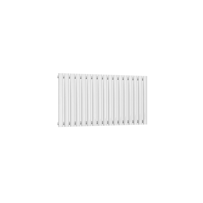 Single / White / 550 x 1003 mm Reina Neva Horizontal White and Anthracite Designer Steel Radiator