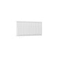 Single / White / 550 x 1003 mm Reina Neva Horizontal White and Anthracite Designer Steel Radiator