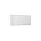 Single / White / 550 x 1180 mm Reina Neva Horizontal White and Anthracite Designer Steel Radiator