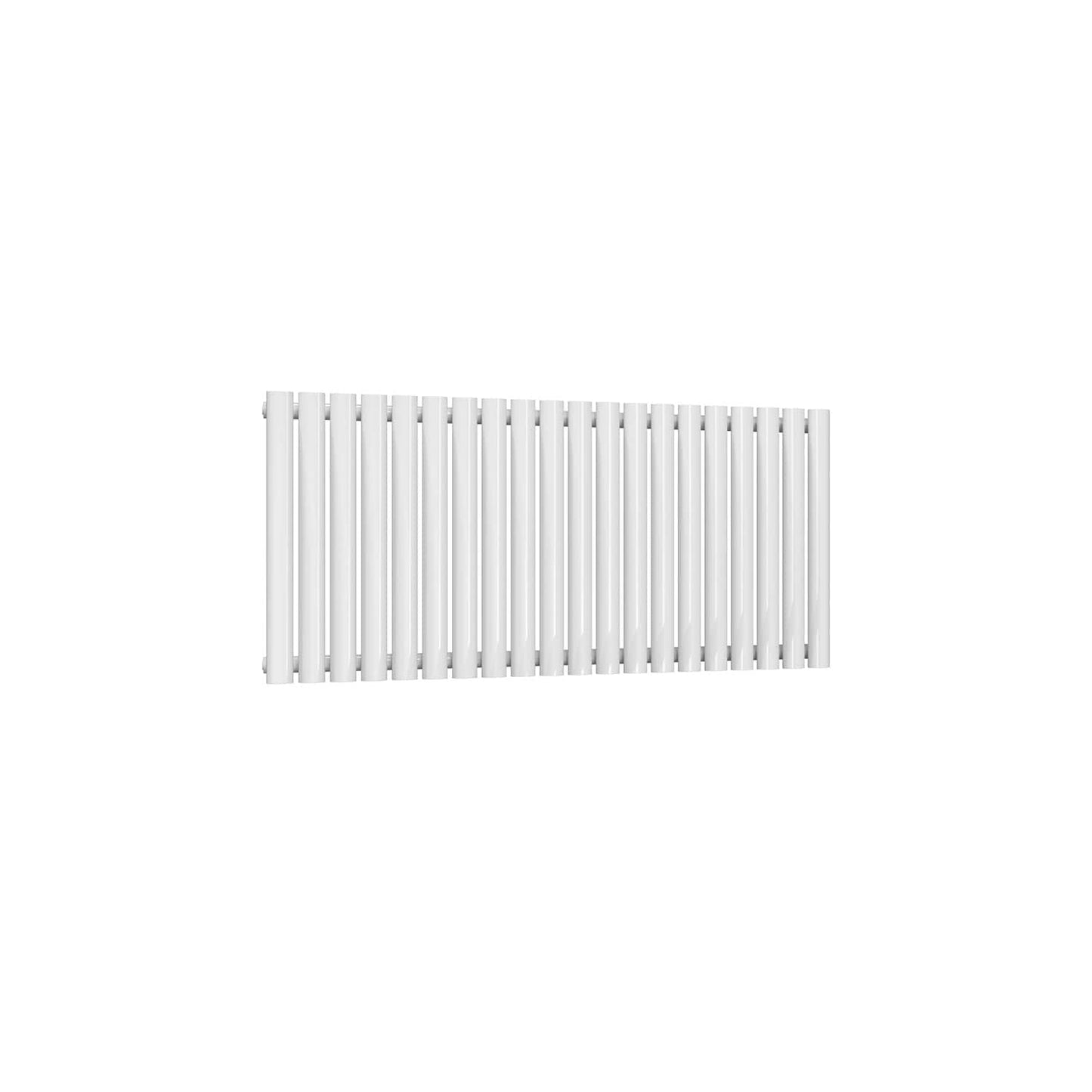 Single / White / 550 x 1180 mm Reina Neva Horizontal White and Anthracite Designer Steel Radiator