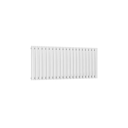 Single / White / 550 x 1180 mm Reina Neva Horizontal White and Anthracite Designer Steel Radiator