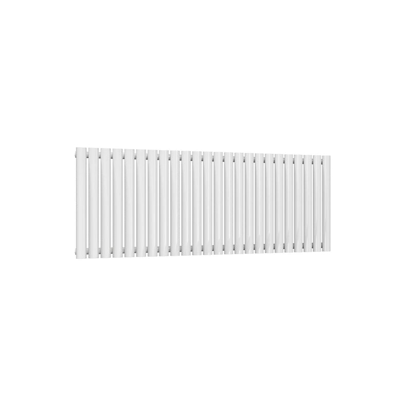 Single / White / 550 x 1416 mm Reina Neva Horizontal White and Anthracite Designer Steel Radiator