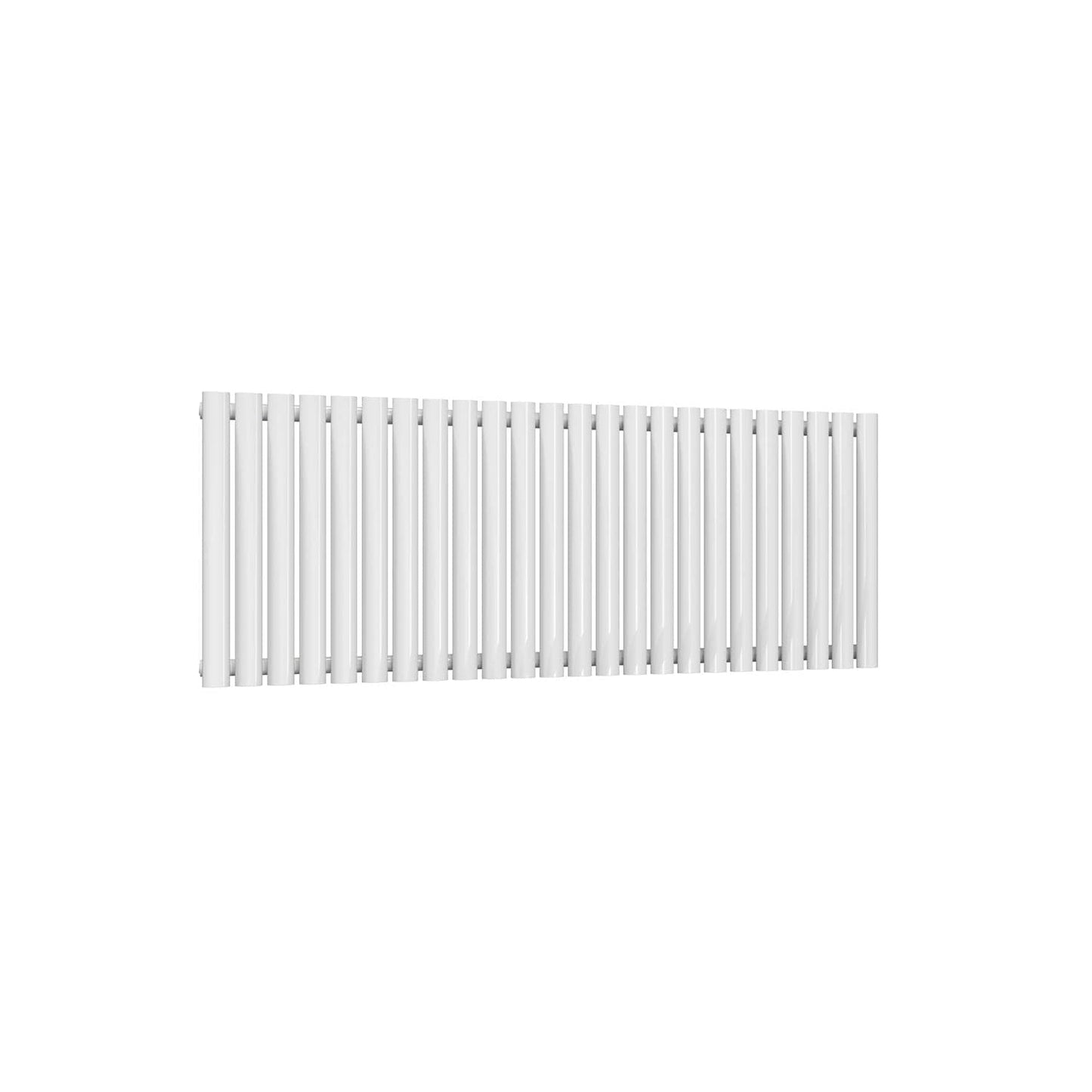 Single / White / 550 x 1416 mm Reina Neva Horizontal White and Anthracite Designer Steel Radiator
