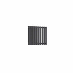 Single / Anthracite / 550 x 590 mm Reina Neva Horizontal White and Anthracite Designer Steel Radiator