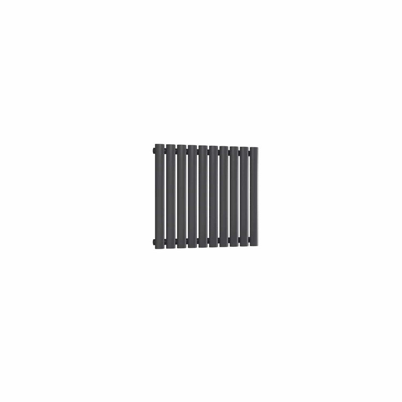Single / Anthracite / 550 x 590 mm Reina Neva Horizontal White and Anthracite Designer Steel Radiator