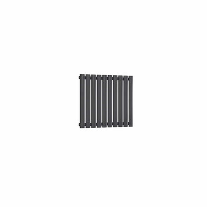 Single / Anthracite / 550 x 590 mm Reina Neva Horizontal White and Anthracite Designer Steel Radiator