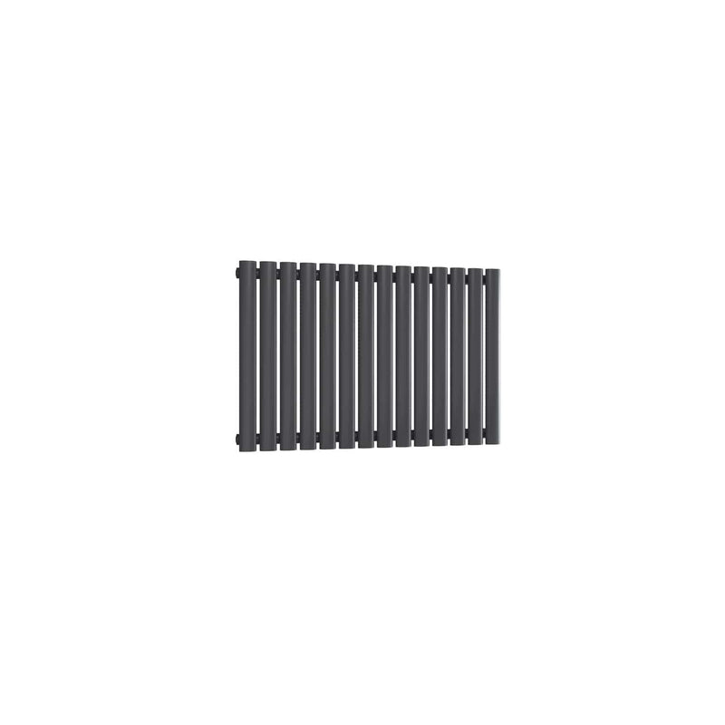 Single / Anthracite / 550 x 826 mm Reina Neva Horizontal White and Anthracite Designer Steel Radiator