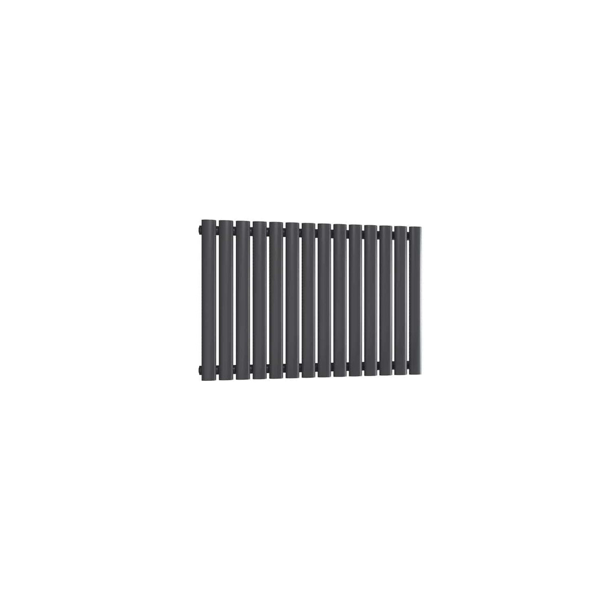 Single / Anthracite / 550 x 826 mm Reina Neva Horizontal White and Anthracite Designer Steel Radiator
