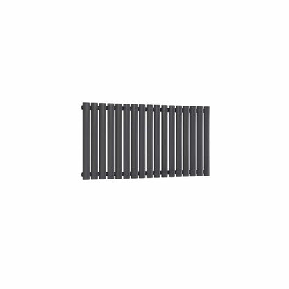 Single / Anthracite / 550 x 1003 mm Reina Neva Horizontal White and Anthracite Designer Steel Radiator