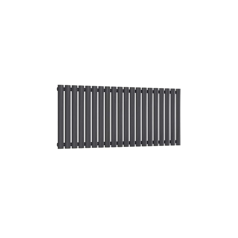 Single / Anthracite / 550 x 1180 mm Reina Neva Horizontal White and Anthracite Designer Steel Radiator