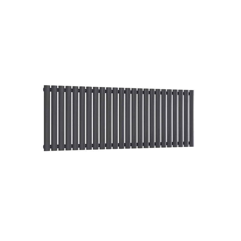 Single / Anthracite / 550 x 1416 mm Reina Neva Horizontal White and Anthracite Designer Steel Radiator