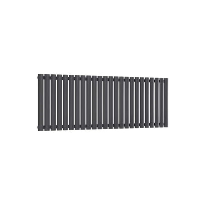Single / Anthracite / 550 x 1416 mm Reina Neva Horizontal White and Anthracite Designer Steel Radiator