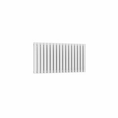 Double / White / 550 x 1003 mm Reina Neva Horizontal White and Anthracite Designer Steel Radiator